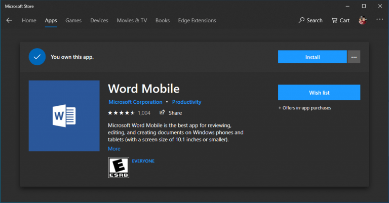 microsoft word free installer for windows 10